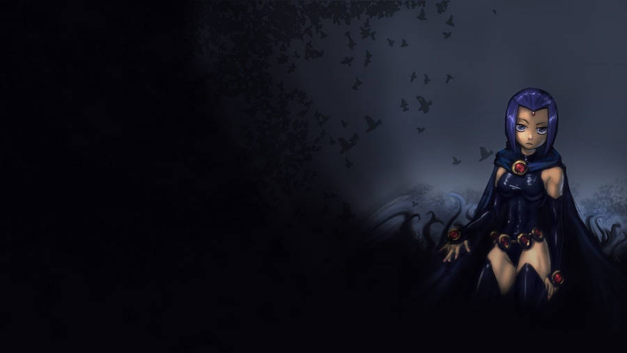 Teen Titan Raven Art Hd Wallpaper