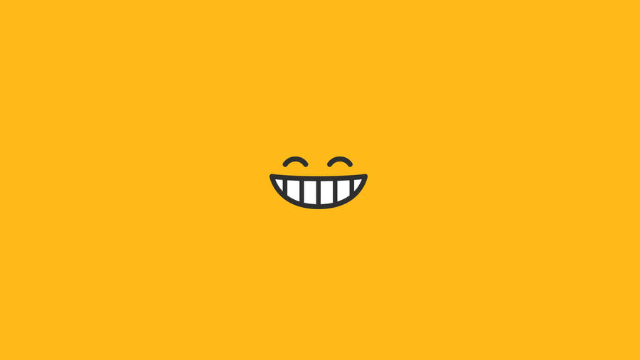 Teeth Happy Emoji Wallpaper