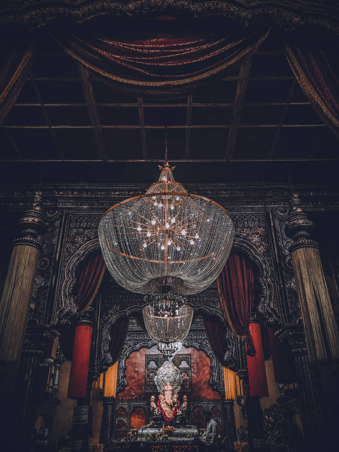 Temple Of Ganpati Bappa Wallpaper