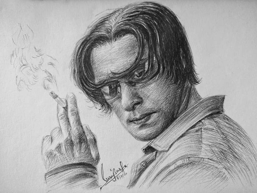 Tere Naam Lead Sketch Wallpaper