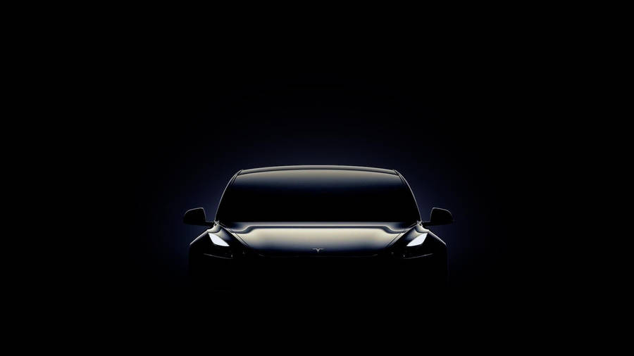 Tesla Model 3 Black Desktop Wallpaper