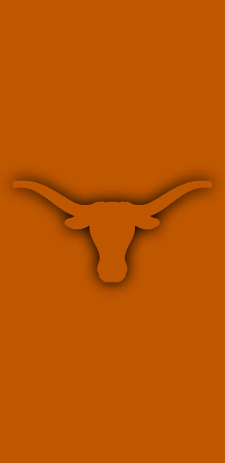 Texas Longhorns Logo On An Orange Background Wallpaper