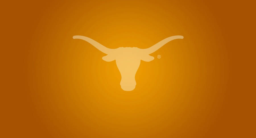 Texas Longhorns Logo On An Orange Background Wallpaper