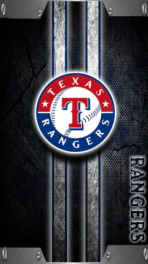Texas Rangers Metallic Background Wallpaper
