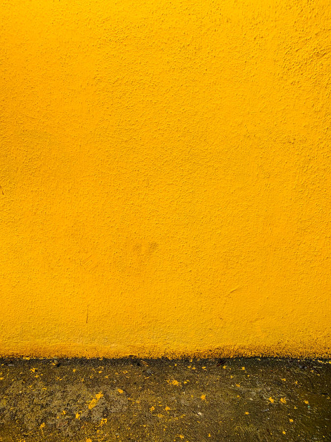 Texture Coarse Yellow Concrete Wall Wallpaper