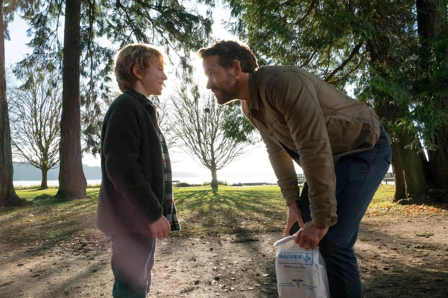 The Adam Project Funny Scene Wallpaper