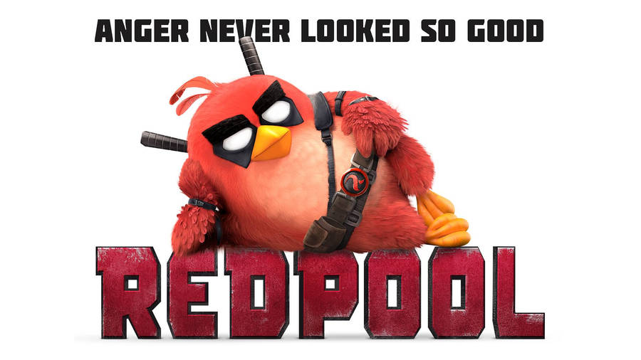 The Angry Birds Movie Featuring Red As Redpool Wallpaper