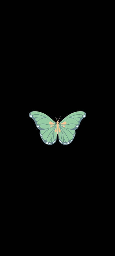 The Beauty Of Nature - A Delicate Green Butterfly Wallpaper