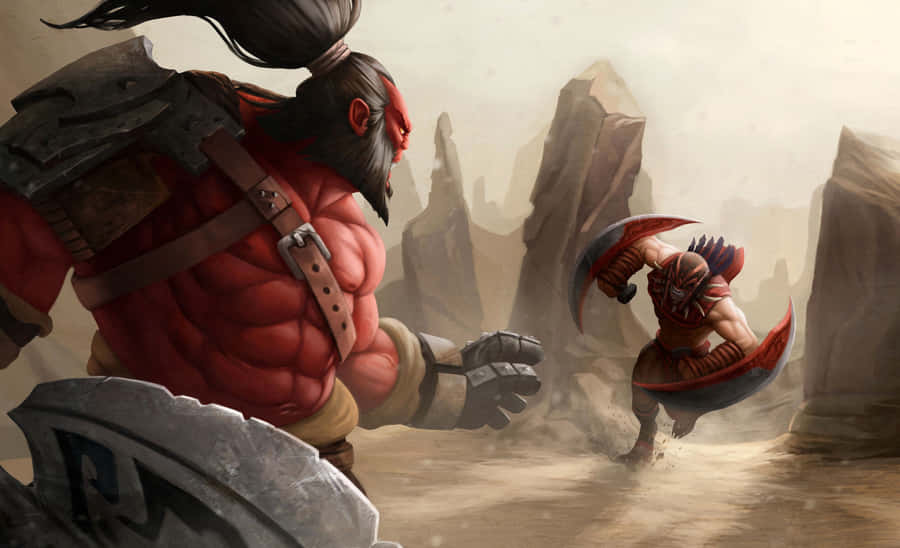 The Bold Fighter - Axe Wallpaper