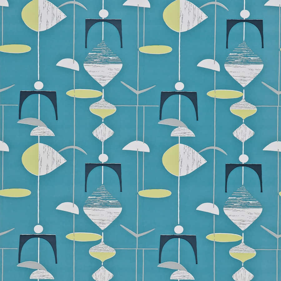 The Bright Colors Of Vintage 60s Wallpaper