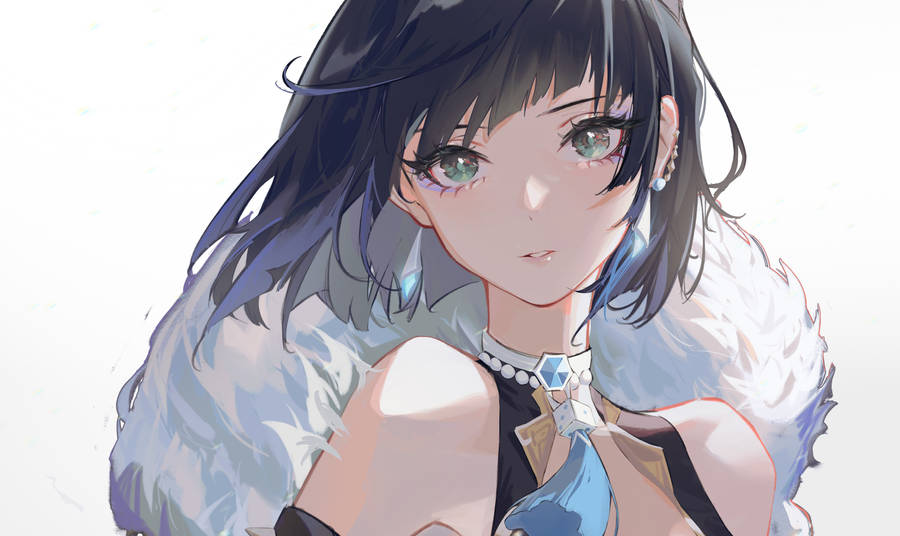 The Child Of The Monsoon - Yelan In Genshin Impact Wallpaper