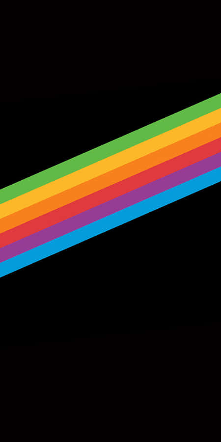 The Dark Side Of The Moon - A Rainbow Colored Stripe Wallpaper