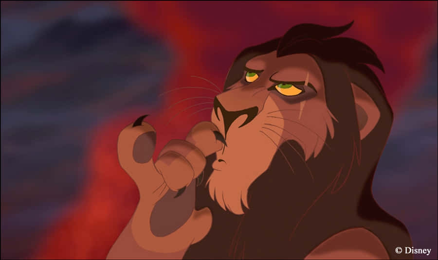 The Devious Prince Scar From Disney's Lion King Wallpaper