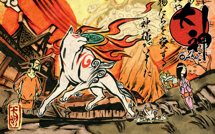 The Elegant Beauty Of Okami Hd Wallpaper