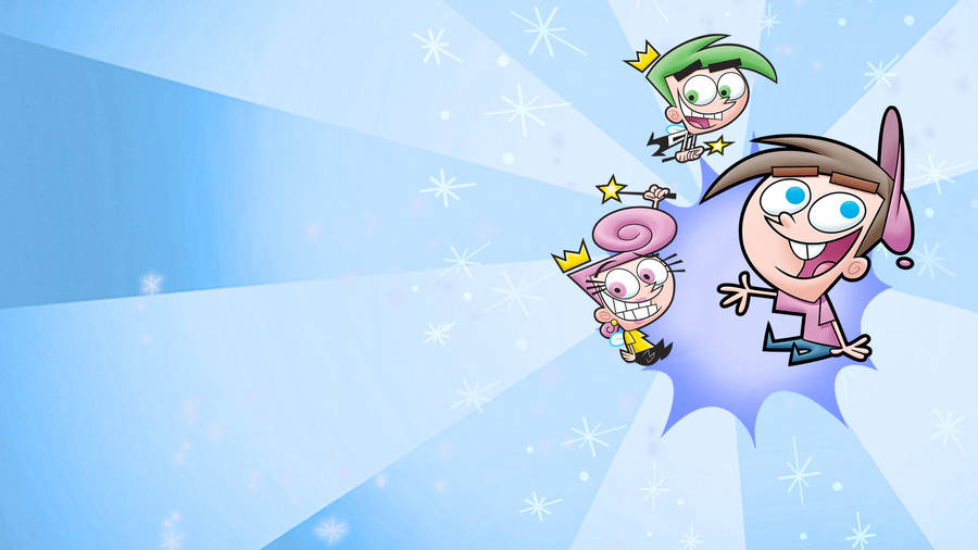 The Fairly Oddparents Blue Background Wallpaper