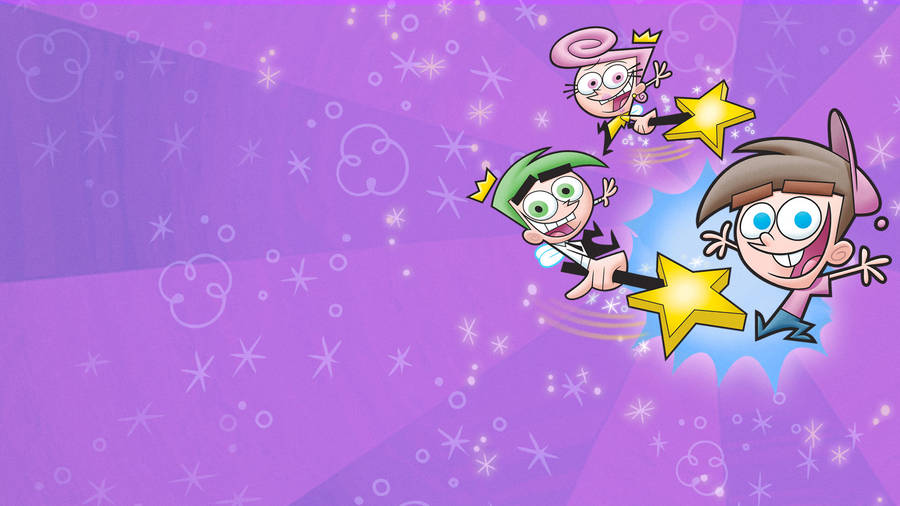 The Fairly Oddparents Purple Background Wallpaper