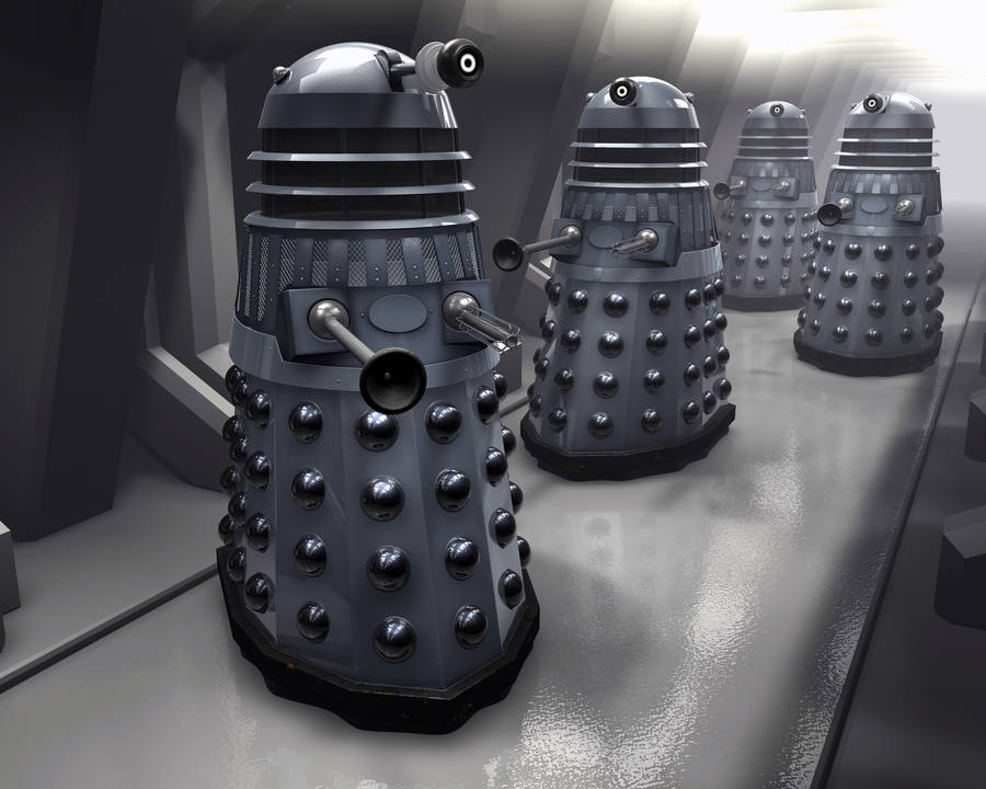 The Final Showdown - The Doctor Vs The Daleks Wallpaper