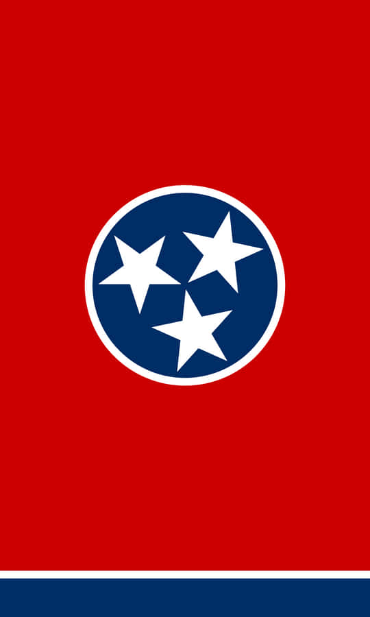 The Flag Of Tennessee - Representing The Pride Of The Volunteer State Wallpaper