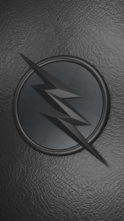 The Flash Emblemon Black Texture Wallpaper