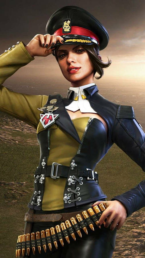 The Graceful Gunslinger, Paloma In Free Fire Game Wallpaper