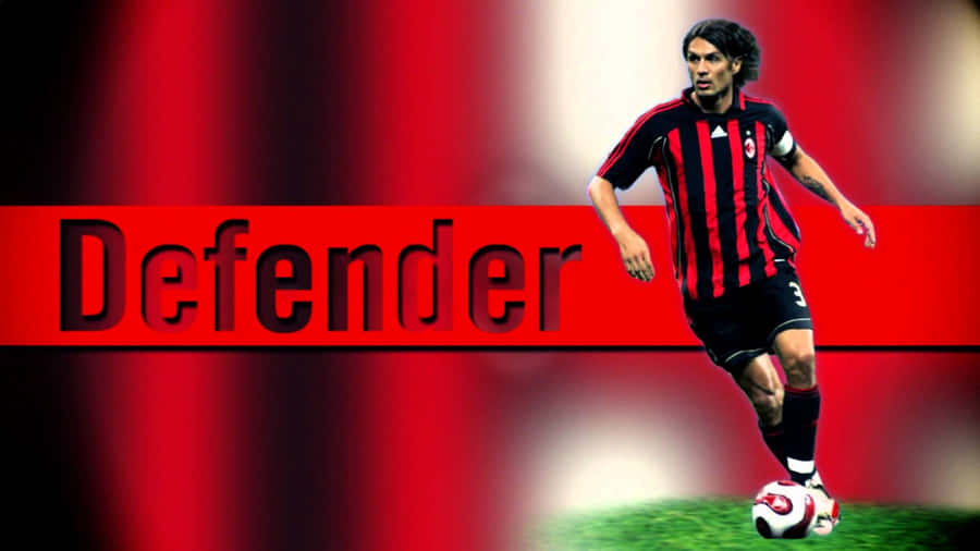 The Great Defender Paolo Maldini Wallpaper