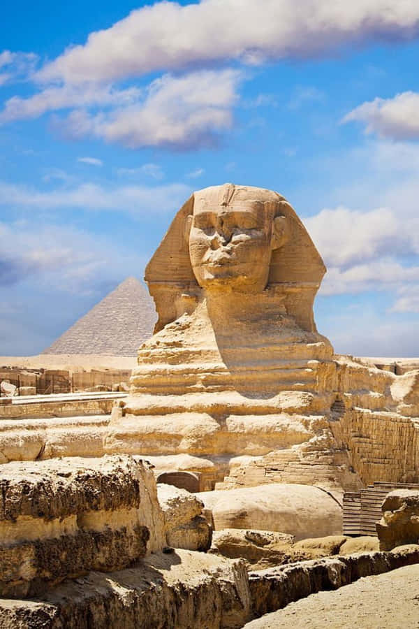 The Great Sphinx Of Egypt With A Sky Background Wallpaper