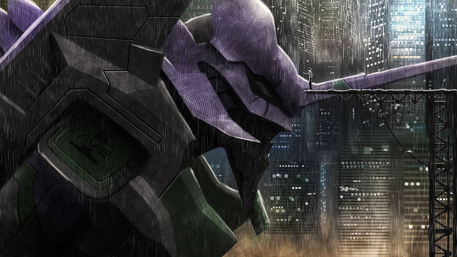 The Iconic Evangelion Unit-01 Wallpaper