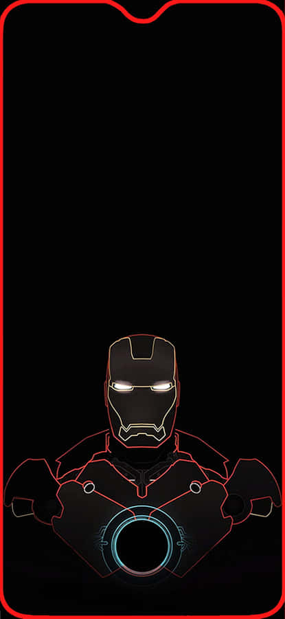 The Iconic Iron Man In Black And White Wallpaper