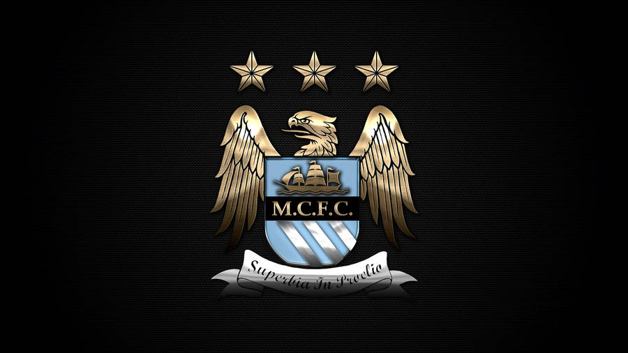 The Iconic Manchester City Logo Wallpaper
