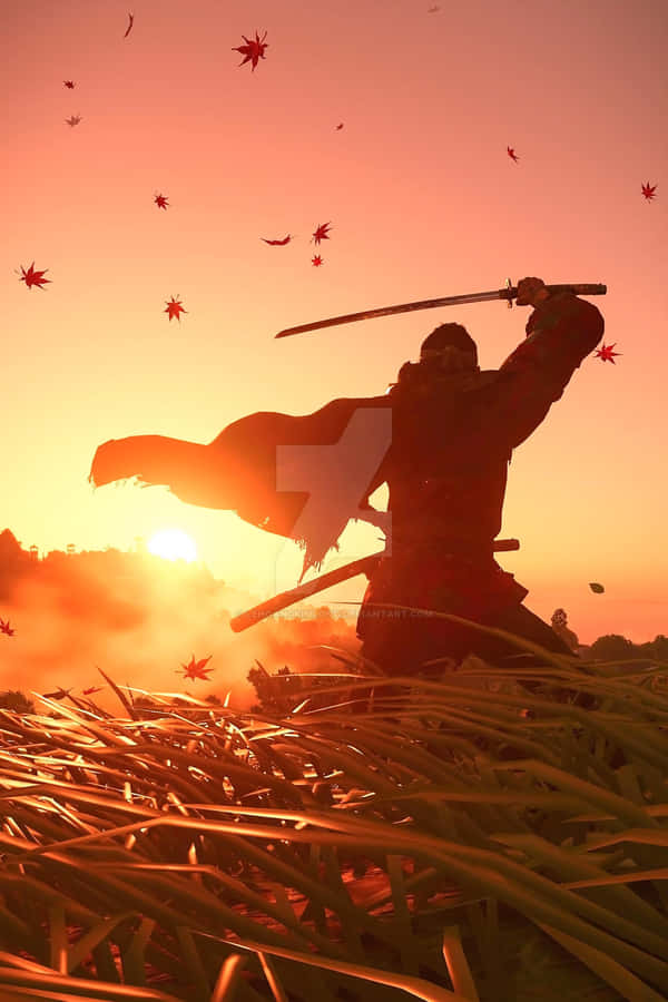 The Impeccable Landscape Of Of Ghost Of Tsushima, Now On Your Iphone. Wallpaper