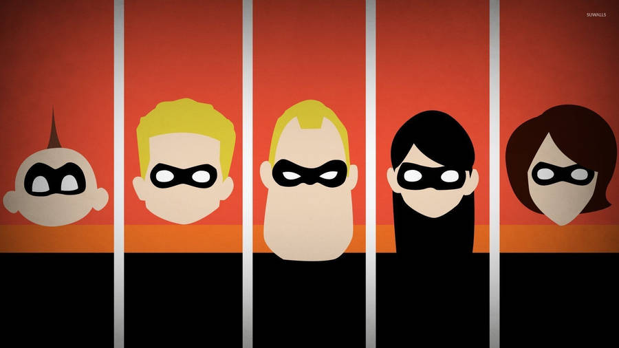 The Incredibles Family Ready For A Mission Wallpaper
