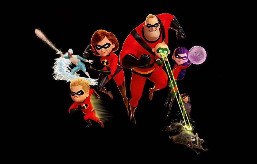 “the Incredibles Family Together Again For Incredibles 2!” Wallpaper