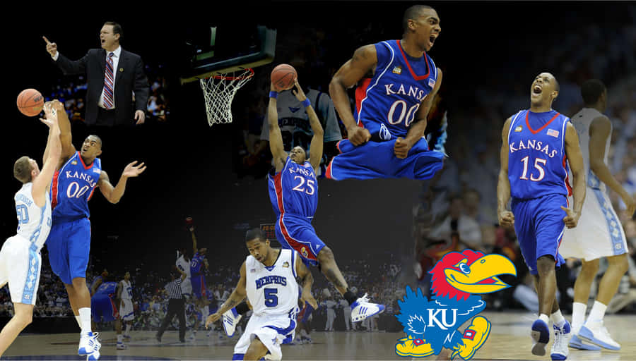 The Kansas Jayhawks – Ready For The Big Play Wallpaper