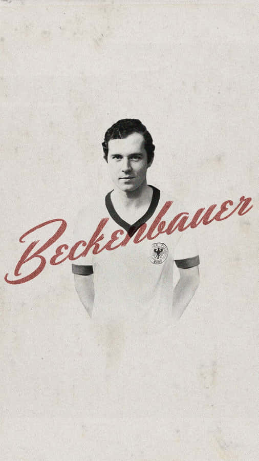 The Legendary Franz Beckenbauer In Digital Art Wallpaper