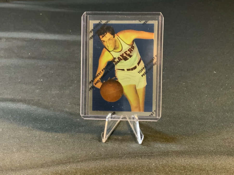 The Legendary George Mikan In A Los Angeles Lakers Mini Frame Wallpaper
