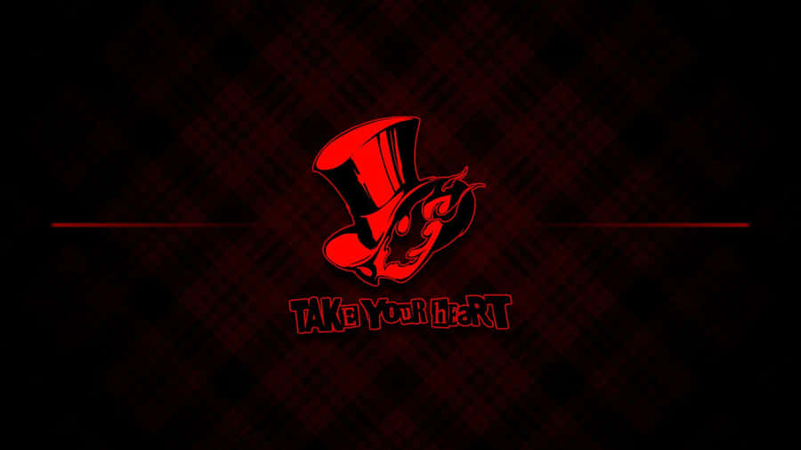 The Logo For The Popular Video Game, Persona 5 Wallpaper