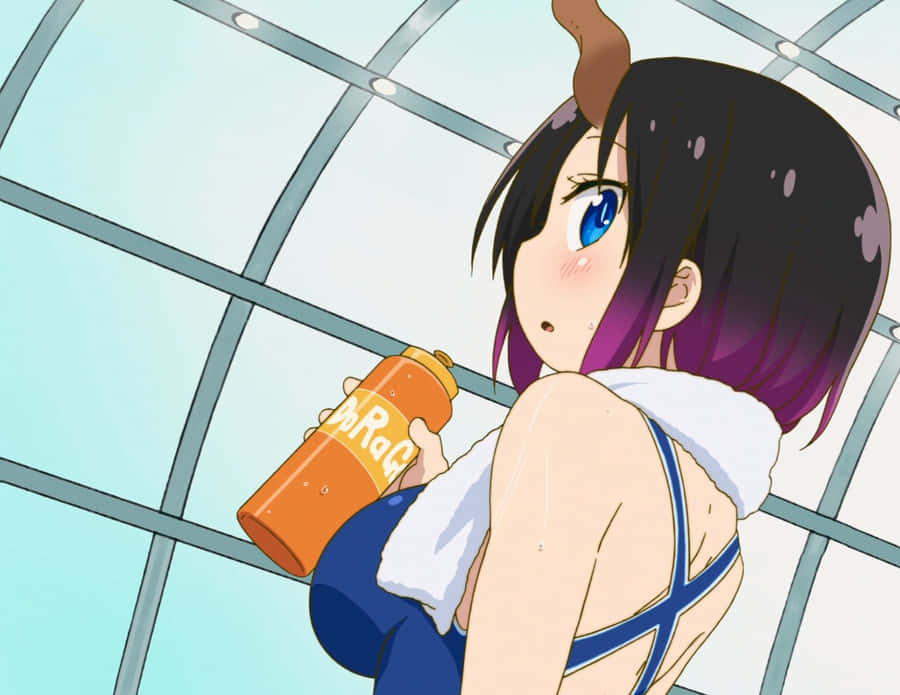 The Loveable Cast Of Miss Kobayashi's Dragon Maid Wallpaper