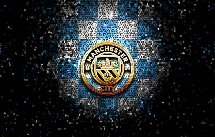 The Manchester City Logo Shines! Wallpaper