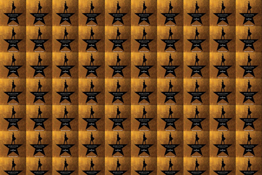 The Official Logo Of The Hit Broadway Musical, Hamilton Wallpaper