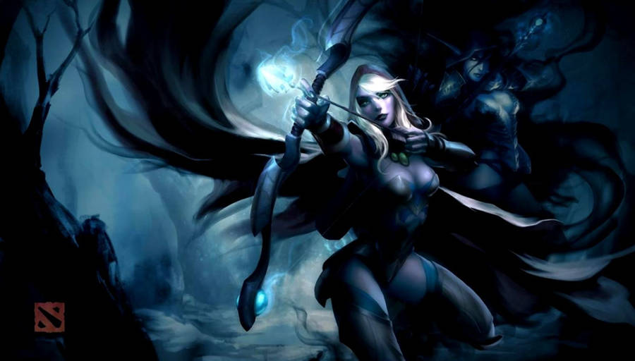 The Powerful Drow Ranger From Dota 2 Wallpaper