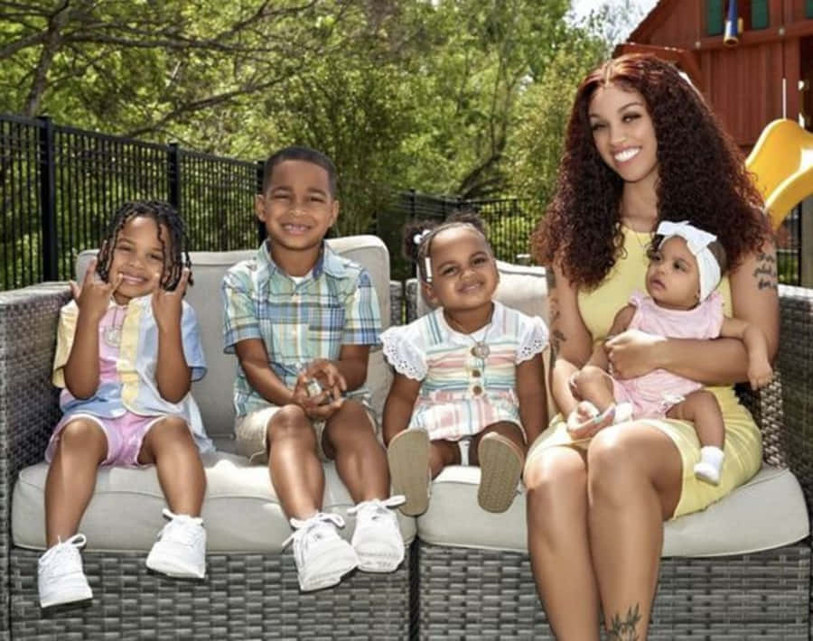 The Prince Family Shows Love To One Another. Wallpaper