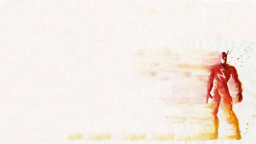 The Scarlet Speedster In Action Wallpaper