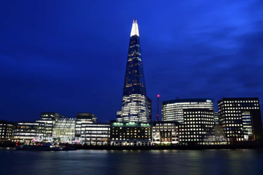 The Shard Skyline At Night Wallpaper