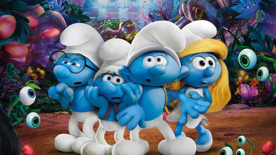 The Smurfs In The Lost Village Wallpaper