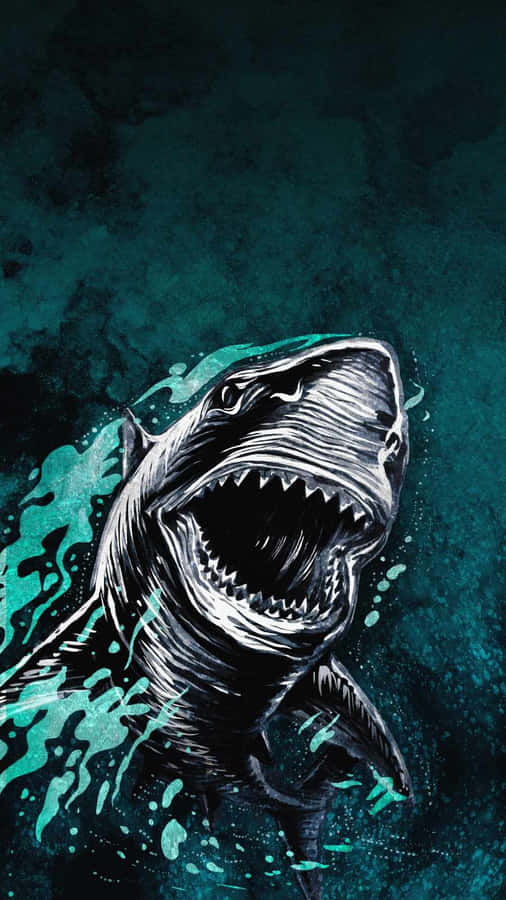 The Stylish And Powerful Shark Iphone Wallpaper