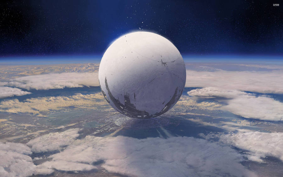 The Traveler Symbolizes Hope For A Brighter Future In Destiny Wallpaper
