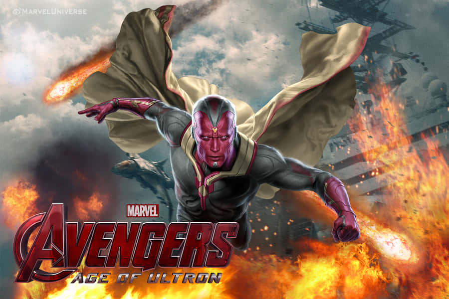 The Vision Of The Avengers Guarding The Earth Wallpaper