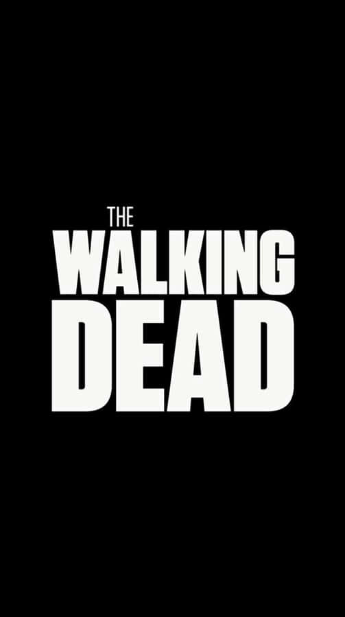 The Walking Dead Logo On A Black Background Wallpaper