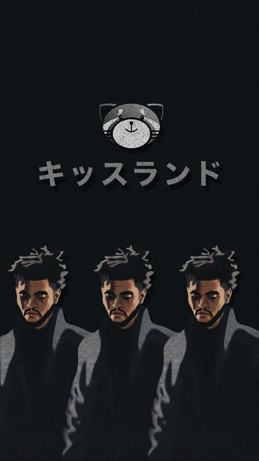 The Weeknd Animated Art Iphone Wallpaper