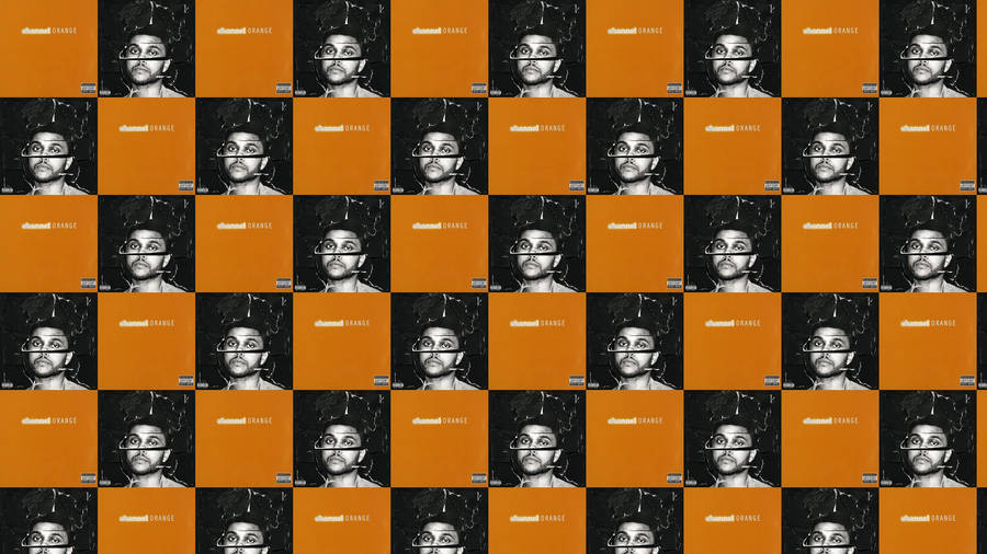 The Weeknd Tile Collage Wallpaper